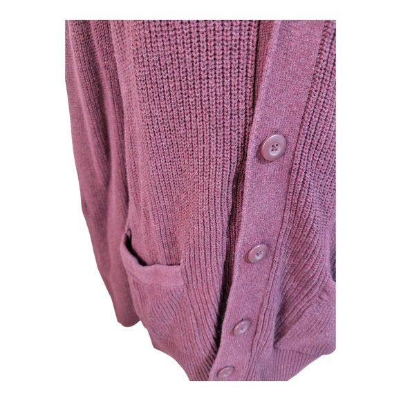 American Eagle Outfitters Maroon Cardigan Size XXL. Normcore - Picture 4 of 11